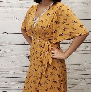 Faux wrap dress